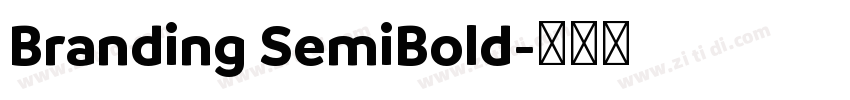 Branding SemiBold字体转换
